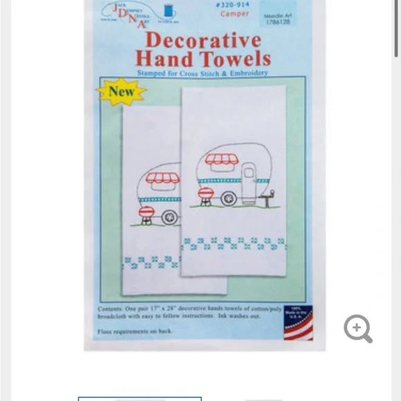 Decorative Hand Towels - White with Yellow Beehive Design - Picture 4 of 15